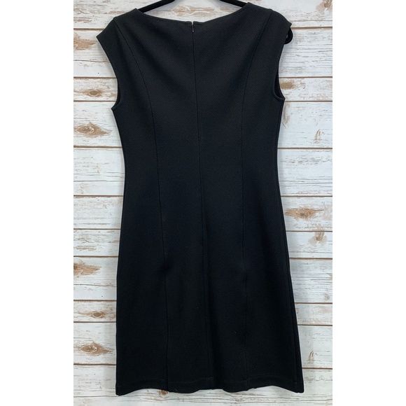 2-Lark & Ro Cap Sleeve & Sheath Black Dresses - Picture 3 of 8